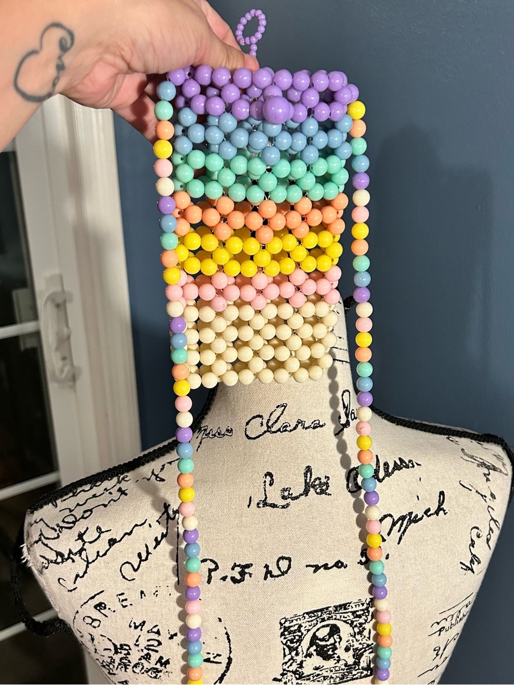⭐️ 5 for $25 ⭐️ phone Pastel Beaded Crossbody Bag - Multicolor